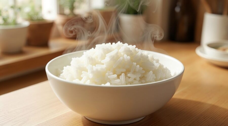 Dampfreis: Fluffy Steamed Rice Made Easy